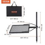 VEVOR Swivel Campfire Grill for Outdoor Cooking