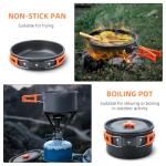 Aomiun 16pc Portable Camping Cookware Set
