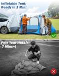 JoyTutUs Inflatable SUV Tent for 6 Campers
