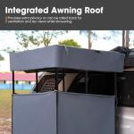 San Hima Portable Awning Shower Tent with LED