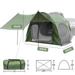 Alpen Outdoor Waterproof Car Hatchback Tent for Camping