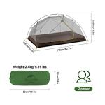 Naturehike 2-Person Ultralight Camping Tent in Green