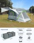 JOYTUTUS SUV Tent with Screen Porch and Awning