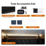 Joyinrute Pop-Up Hard Shell Rooftop Tent for Two