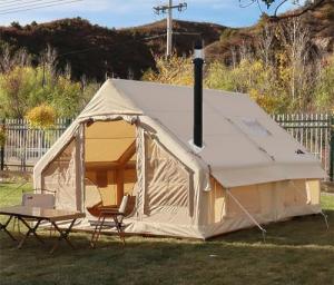 UNIISTRENGH Inflatable Camping Tent with Privacy Screen