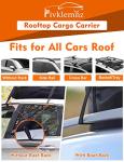 Waterproof Rooftop Cargo Carrier Bag with Straps