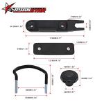 RYANSTAR Roof Box U-Bolt Clamps for Cars