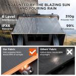 BAMACAR Hard Shell Rooftop Tent for 2-3 People