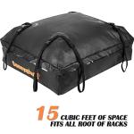 Sunnyglade Waterproof Roof Top Cargo Bag 15 Cu Ft