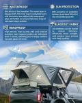 BAMACAR Hard Shell Rooftop Tent for 2-4 People
