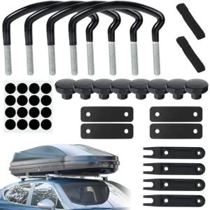 4-Piece Roof Box U-Bolt Clamp Set