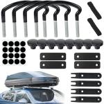 4-Piece Roof Box U-Bolt Clamp Set