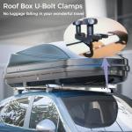 4-Piece Roof Box U-Bolt Clamp Set