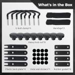 4-Piece Roof Box U-Bolt Clamp Set