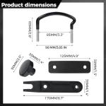 4-Piece Roof Box U-Bolt Clamp Set