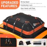 Car Roof Cargo Carrier Bag - 21 Cubic Feet