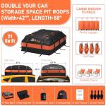 Car Roof Cargo Carrier Bag - 21 Cubic Feet