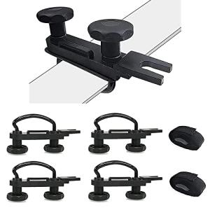 4-Pack U-Bolt Clamps for Rooftop Car Accessories