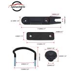 4-Pack U-Bolt Clamps for Rooftop Car Accessories