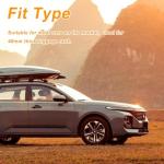 4-Pack U-Bolt Clamps for Rooftop Car Accessories