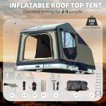 YOLENY Inflatable Camping Tent with Extended Canopy