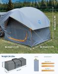 JOYTUTUS Waterproof SUV Tent for 6-8 Campers