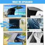 Portable Rainproof Car Boot Tent with Sunshade
