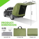 WOLFWILL SUV Tailgate Tent with Awning for Camping