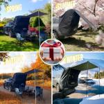 Portable Rainproof Car Boot Tent with Sunshade