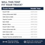 Full-Size Truck Tent for Tailgating Adventures
