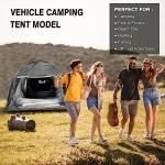 Portable SUV Camping Tent with Awning and Porch
