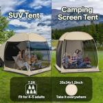 EighteenTek SUV Tent for Camping with Screen Room