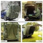 JurwheeR Waterproof SUV Tailgate Tent with Awning