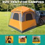 Unihimal Waterproof SUV Camping Tent for 5-8 People