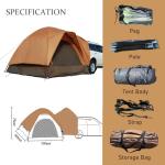 5-Person SUV Tent for Camping and Road Trips