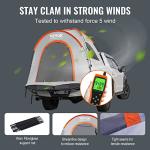 VEVOR Waterproof Pickup Truck Bed Tent for Camping