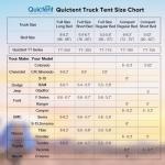 Quictent Waterproof Pickup Truck Tent for Short Beds