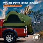Waterproof Truck Bed Tent for 5-5.4 ft Beds