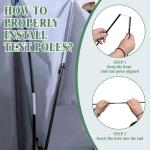 SparkByLiye 5.5-6 ft Waterproof Truck Bed Tent