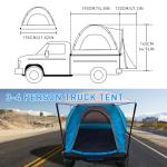 2-Person Waterproof Truck Bed Tent for Camping