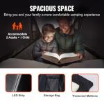 VEVOR Hard Shell Rooftop Tent for 2-3 People