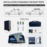 Portable Inflatable Rooftop Tent for Family Camping