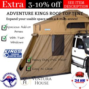 4 Person Adventure Kings Roof Top Annex Tent
