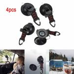 4-Pack Suction Cup Strap Hooks for Camping