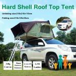 Aerodynamic Foldable Rooftop Tent for Camping