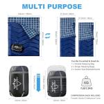 Cozy XL Double Sleeping Bag for Couples Outdoors