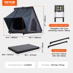 VEVOR Waterproof Hardshell Rooftop Tent for Jeep