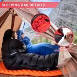 Winter Down Sleeping Bag for Cold Camping