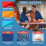 Cozy XL Double Sleeping Bag for Couples Outdoors