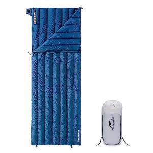 Lightweight Duck Down Camping Sleeping Bag - Blue